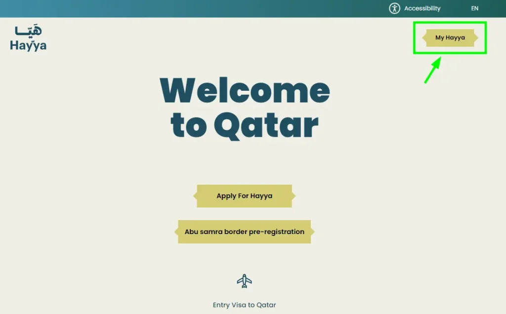 tourist visa to qatar Hayya Card Homepage