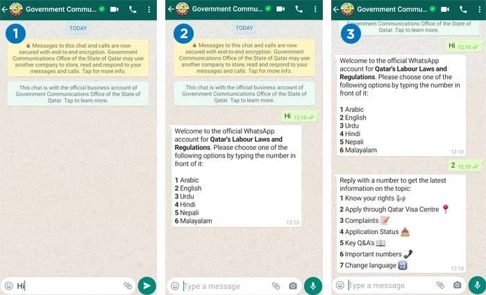 Guide To Subscribe WhatsApp Service for Qatar Labour Law: